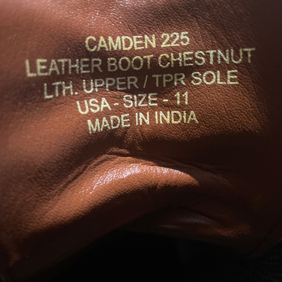 Crevo Men’s Camden Leather Boots Memory Foam Soles - Picture 7 of 10